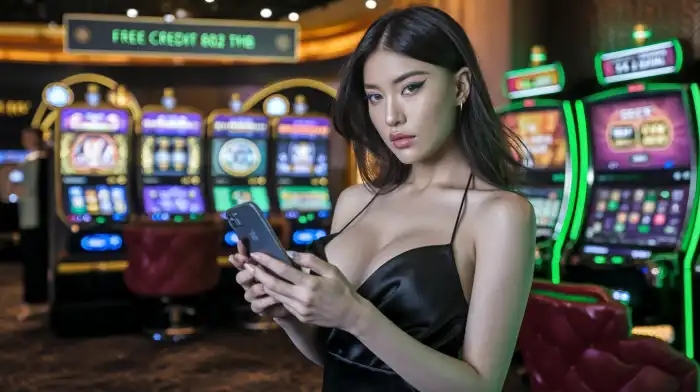 สาวเอเชียในชุดเซ็กซี่กับกีฬา SuperFlik - พนันฟุตบอล